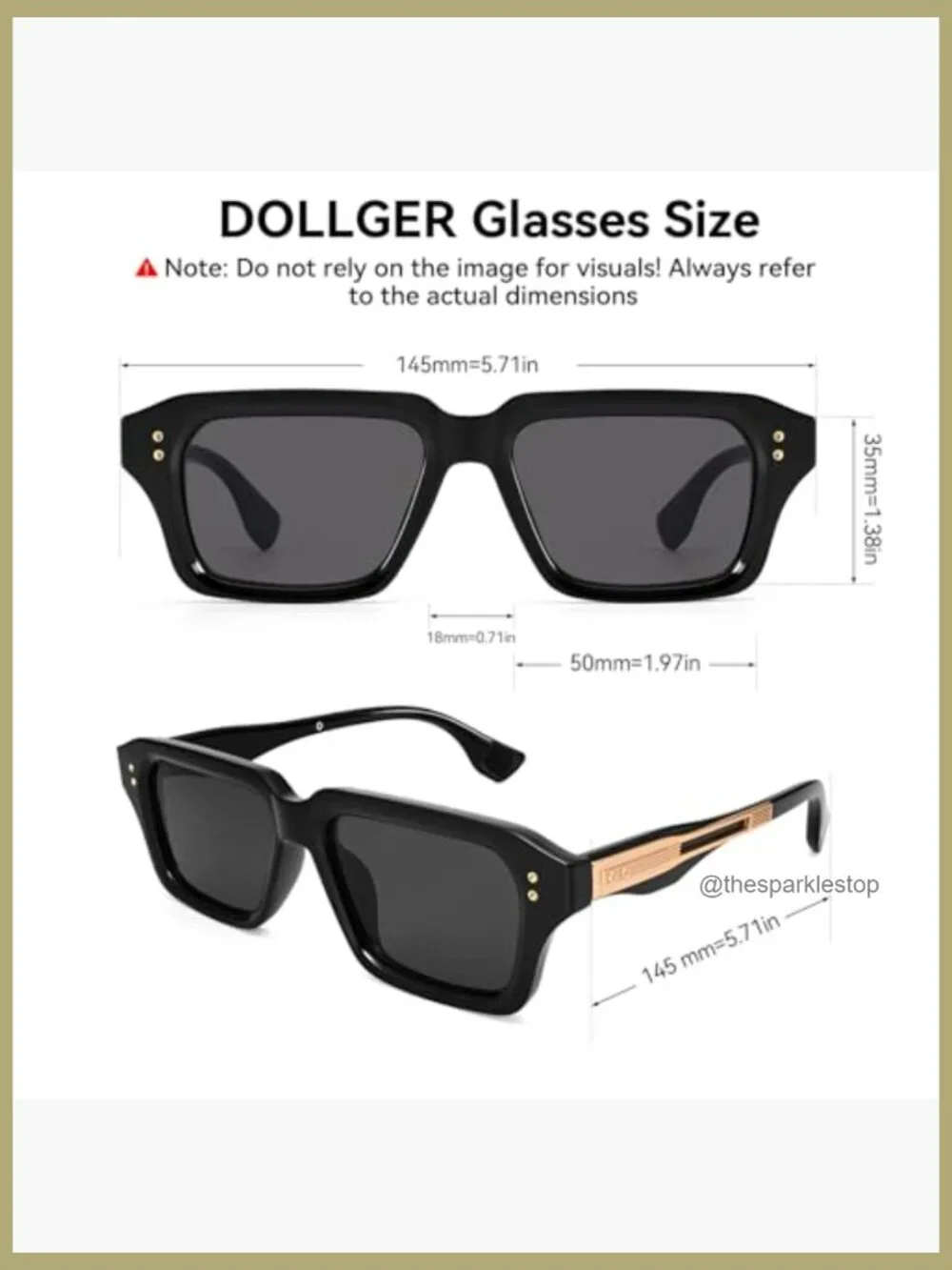 Retro Oversized Thick Square Sunglasses for Men Fashion Classic Designer Shades